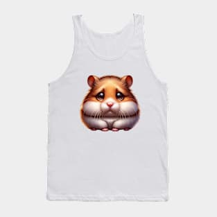 sad hamster The Tearful Hamster Tank Top